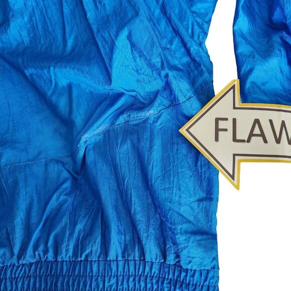 Bocoo Women Track Suit Large Blue Nylon Joggers Vintage 80s Full Zip Windbreaker - Picture 13 of 16